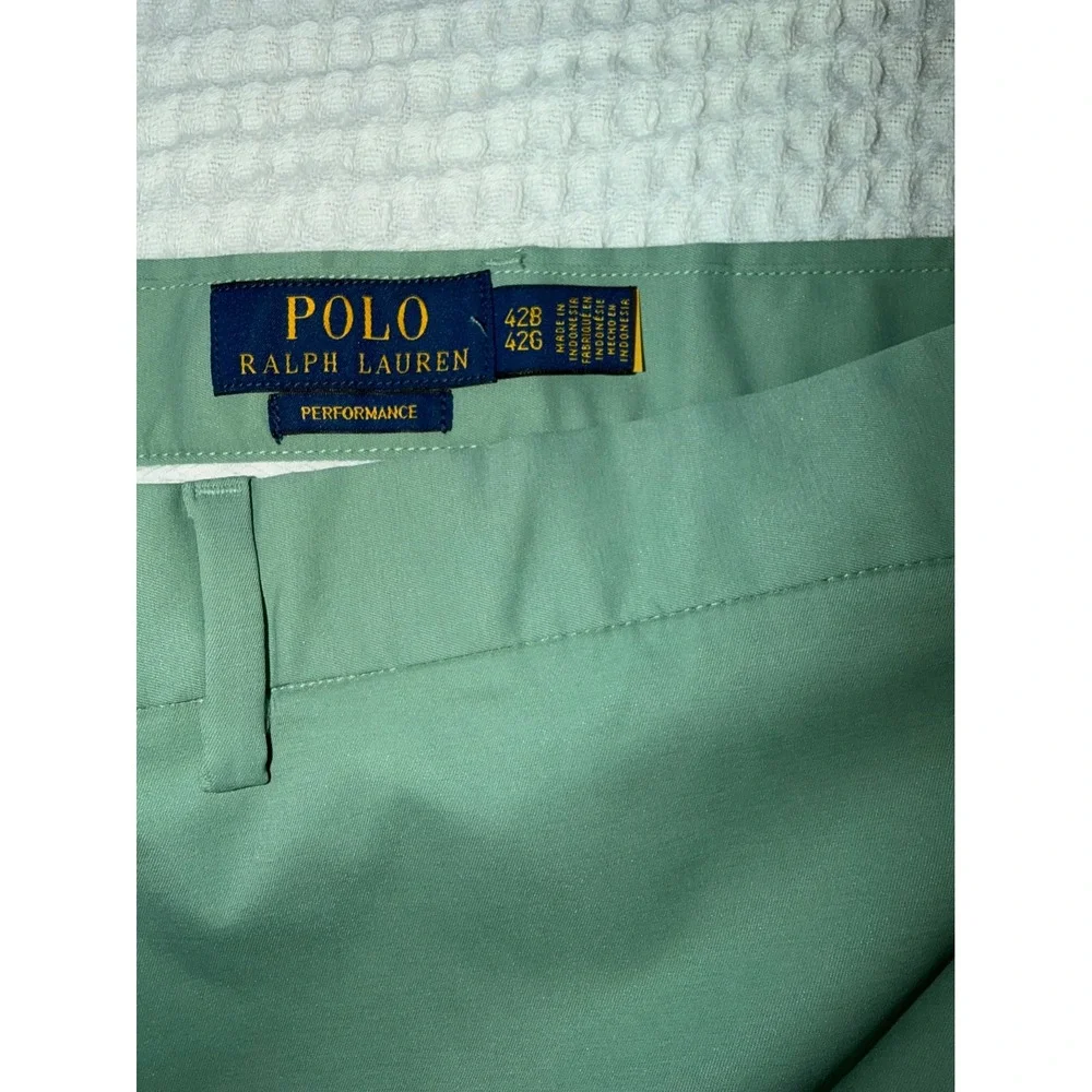 Polo Ralph Lauren Shorts Mens 42B Mint Green Performance Classic Fit Flat Front